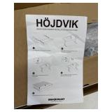 Stand Up Desk Store Add-On Office Sliding Under-Desk Drawer Storage Organizer for Standing Desks | Requires 14' of Front to Back Clearance Beneath Desks and Tables (White)