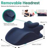 MOONYOOY Memory Foam Ergonomic Wedge Pillow for Sleeping, Acid Reflux & GERD Relief - Elevation Bed Support Pillow for Back Pain, Post Surgery Recovery, Reading with Removable Washable Cover