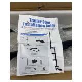 $124 VEVOR Boat Trailer Steps, 4-Step, Heavy-Duty Boat Trailer Steps with Handle, Non-Slip Surface, 3 Mounting Angle Options, Carbon Steel Ladder Suitable for 3' x 3'/3' x 5'/4' x 4' Frame, Bottom Mou