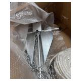 Leero Heavy Duty Boat Anchor Kit with Anchor Chain, Shackle and Anchor Rope, 5/8/10/13/18 lb Danforth Anchor,Boat Anchor for Pontoons, Dinghies, Fishing Boats, Bass Boats, Sport Boats, Sport Yachts