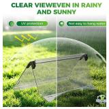 Panglong Club Car Precedent Windshield, Foldable Precedent Golf Cart Windshield Clear & Tinted, with all Windshield Clips, Fit 2004-Up Club Car Precedent, Tempo, Onward, 37.59'W X 33.97'H