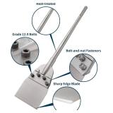 SDS Max Floor Scraper with Replaceable Blade, Firecore 6 Inch Thinset Removal Chisel Bits Scaling Chisel for SDS Max Rotary Hammer Drill, Steel Shovel Bits for Removing Vinyl Flooring VCT Tiles Mortar