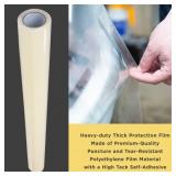 Dura-Gold Crash Wrap Film, 36-inch x 100' Roll - Strong Clear Auto Collision Wrap, Weather, Rain, Dust Protection for Damaged Vehicles, Broken Car Windows Windshields - Attaches Securely, Easy Removal