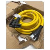 $140 ELEGRP 50 Amp RV/Generator Extension Cord, 25FT NEMA 14-50P to SS2-50R Twist Lock, 6/3+8/1 Gauge STW, Heavy Duty 50A RV Power Cord for Camper/Generator/House, UL Standard Compliant, 3-Year Suppor