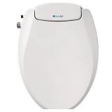 Brondell EcoSeat Elongated White Bidet Seat with Adjustable Pressure S101-EW