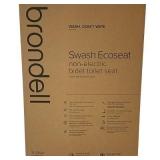 Brondell EcoSeat Elongated White Bidet Seat with Adjustable Pressure S101-EW