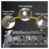 Engine Valve Cover Compatible with BMW 135i 2008-2010 335i 2007-2010 335is 2011-2013 335xi 2007-2008 535i 2008-2010 740i 2011-2012 X6 2008-2010 Z4 2009-2016 3.0L L6 OE 11127565284