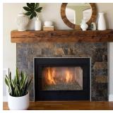 AULIGET 100 Piece Rust Slate Peel and Stick Backsplash Wall Tiles, 3' x 6' PVC Faux Stone Stick on Tiles for Backsplash Kitchen, Bathroom, Laundry Room, Camper, Fireplace