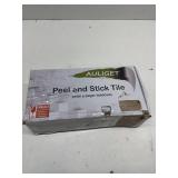 AULIGET 100 Piece Rust Slate Peel and Stick Backsplash Wall Tiles, 3' x 6' PVC Faux Stone Stick on Tiles for Backsplash Kitchen, Bathroom, Laundry Room, Camper, Fireplace