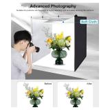 PULUZ 32'x32' Light Box Photography, Large Photo Light Box with 3 Stepless Dimming Light Panel, 234 LED Beads, Professional Photo Booth Shooting Tent Kit with 4 Color Backdrops for Product Photography