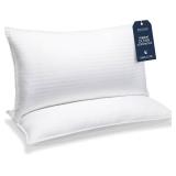 Beckham Hotel Collection Bed Pillows King Size Set of 2 - Down Alternative Pillow for Back, Stomach or Side Sleepers