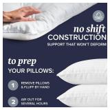 Beckham Hotel Collection Bed Pillows King Size Set of 2 - Down Alternative Pillow for Back, Stomach or Side Sleepers