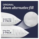 Beckham Hotel Collection Bed Pillows King Size Set of 2 - Down Alternative Pillow for Back, Stomach or Side Sleepers
