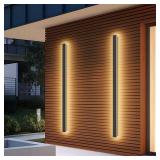 $160 2 Pack 40Inch Long Outdoor LED Wall Lights 3000K Modern Exterior Wall Light Fixtures IP65 Waterproof for House Porch Courtyard