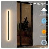 $160 2 Pack 40Inch Long Outdoor LED Wall Lights 3000K Modern Exterior Wall Light Fixtures IP65 Waterproof for House Porch Courtyard
