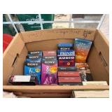 Box of VHS tapes
