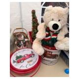 Christmas Lot Teddy, Tin and more