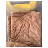 Brown Comforter and Sheet or sham