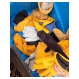 Huge Lot of Gloves, Various sizes Winter - Blue bin.