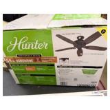 NEW Hunter Osborne 54” Ceiling Fan w/ Light Kit – Noble Bronze