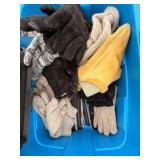 Huge Lot of Gloves, Various sizes Winter - Blue bin.