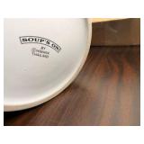Large Ceramic Soup Tureen w/ Lid – “Soup’s On!” Vegetable Design
