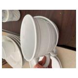 Mainstays White Stoneware Dinnerware Set – Cups, Bowls, Plates & Serving Dish