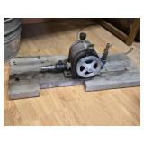Vintage Air Compressor on Wooden Base