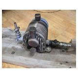 Vintage Air Compressor on Wooden Base