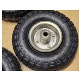 Steel Pneumatic Wheels 4.10/3.50-4 with Bearings