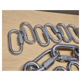 Lot of Quick Links and Chain Links Various Sizes and Quantities