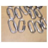 Lot of Quick Links and Chain Links Various Sizes and Quantities