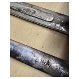 Open-End Box Wrenches ranging from 1-1/8 to 2 inches