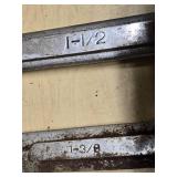 Open-End Box Wrenches ranging from 1-1/8 to 2 inches