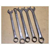 Challenger and Other Brands Combination Wrench Set, Various Sizes ranging from 1 1/4 to 1 1/2 inches