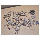 Lot of Linch Pins, Hitch Pins, and Snap Clips Assortment