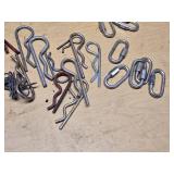 Lot of Linch Pins, Hitch Pins, and Snap Clips Assortment