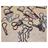 Lot of Linch Pins, Hitch Pins, and Snap Clips Assortment