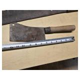 Vintage Hand Tools including Sickle, Cleaver, and Machete