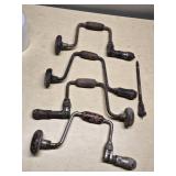 Vintage Manual Hand Crank Drills and Bit