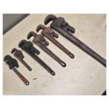 Set of Assorted Pipe Wrenches