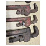 Set of Assorted Pipe Wrenches