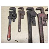 Set of Assorted Pipe Wrenches