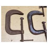 Lot of C-Clamps including Sears, Adjustable, and others