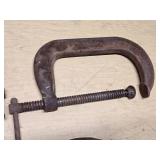 Lot of C-Clamps including Sears, Adjustable, and others