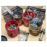 Assorted Hardware and Fasteners including Screws, Bolts, Nuts, and More