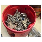 Assorted Hardware and Fasteners including Screws, Bolts, Nuts, and More