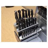 Drill Bit Set with Metal Case