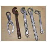 Wrench and Pliers Lot Including Drop Forged Alloy Steel