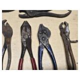 Lot of Vintage Hand Tools including Pliers and Wire Cutters